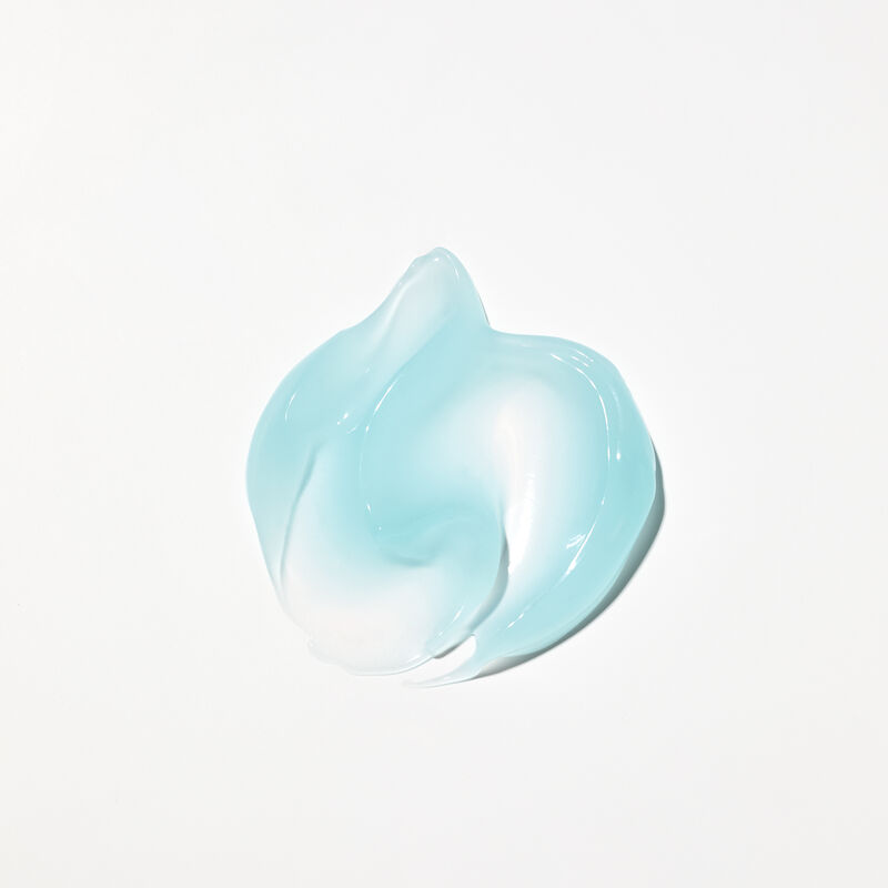Blue gel product rub of Mary Kay&reg; After-Sun Replenishing Gel on plain background image number null